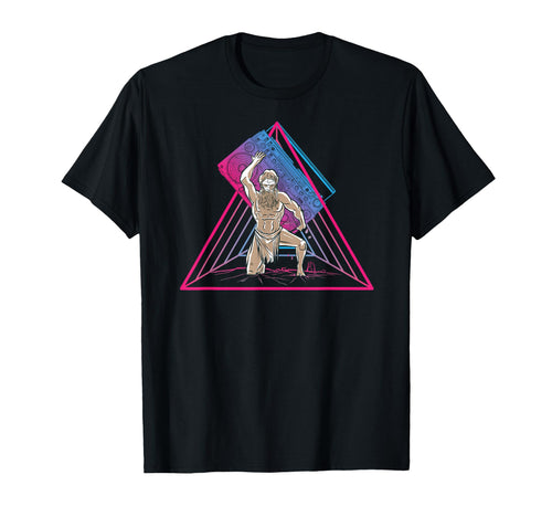 Ghettoblaster God Aesthetic Geometry T-Shirt - Graphic Print Men Women - T-Shirt, Sweatshirt, Hoodie