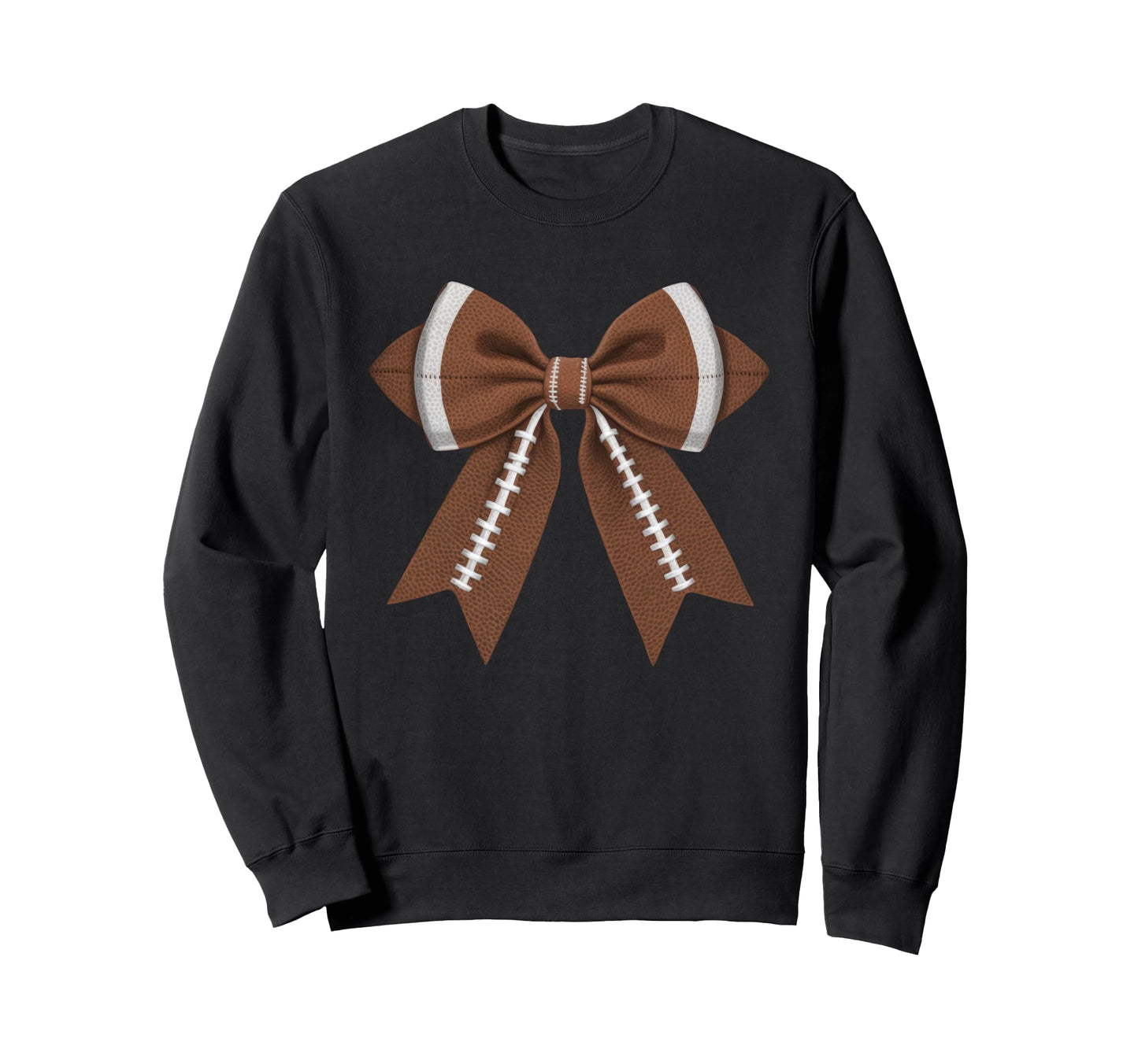 Coquette Bow Funny Football Lover Sweatshirt - Minimalist Print for Adults - T-Shirt, Sweatshirt, Hoodie