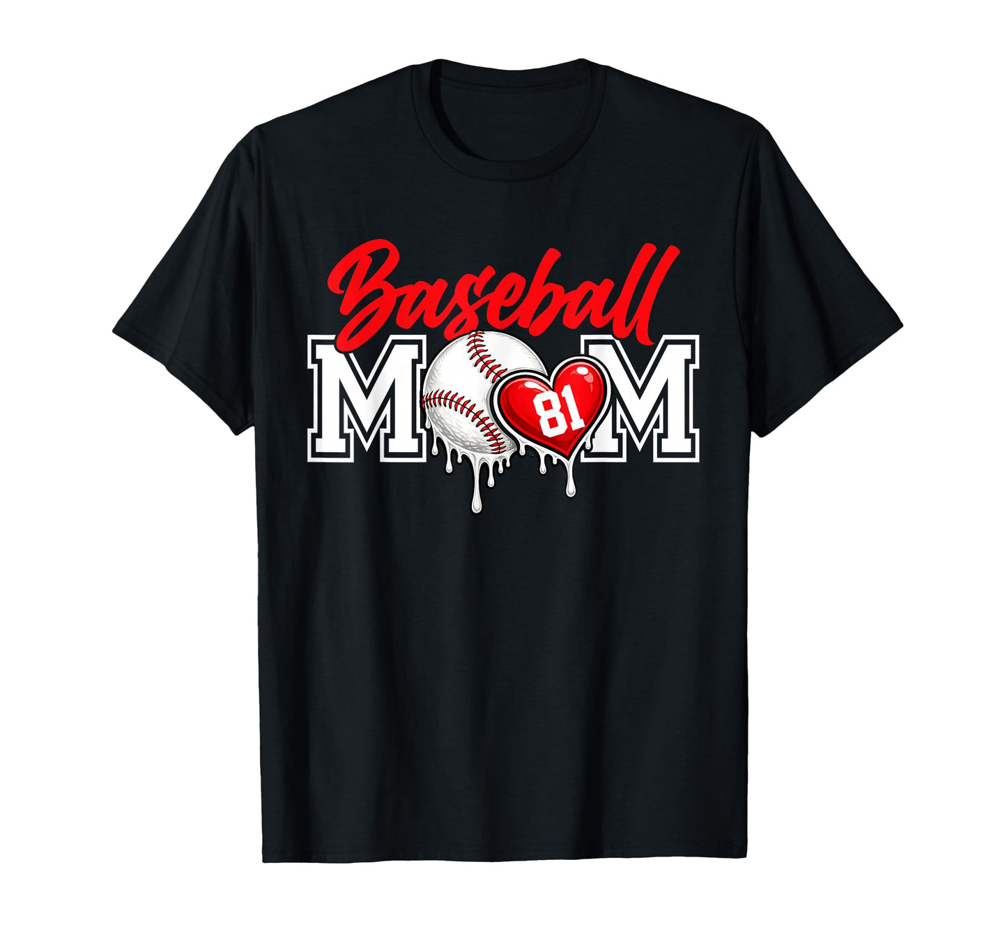 Personalized Proud Mom Jersey Number 81 T-Shirt - Unique Graphic Men Women - T-Shirt, Sweatshirt, Hoodie