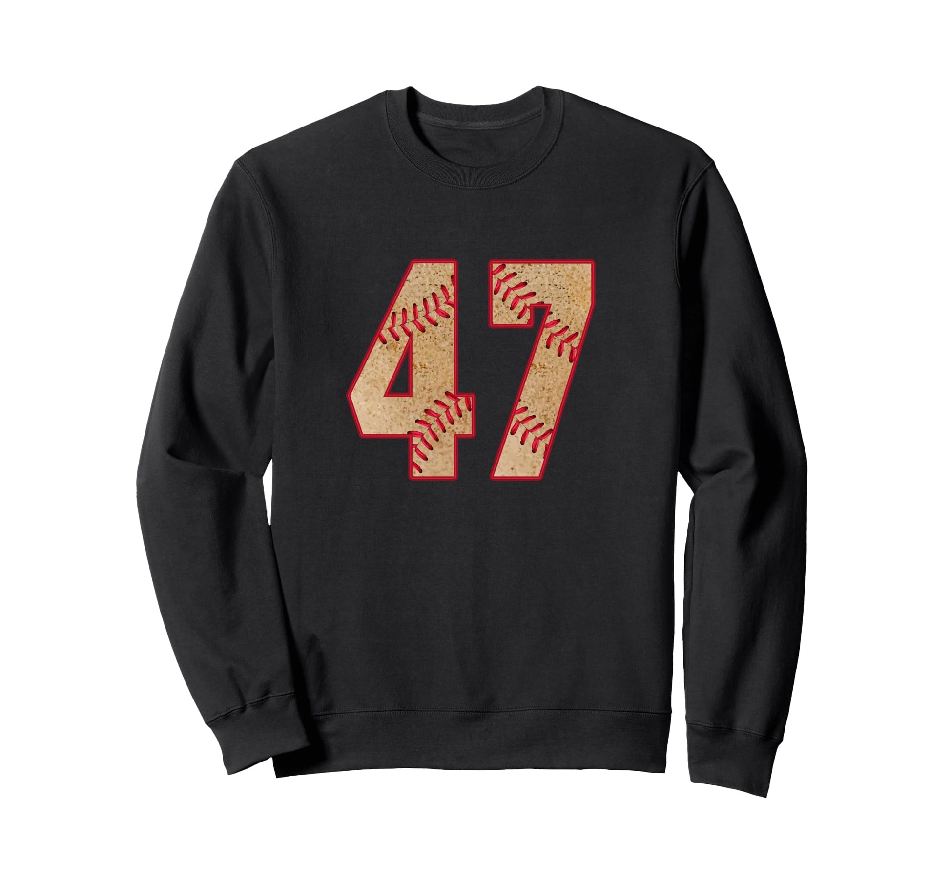 Baseball Player Jersey Number 47 Sweatshirt - Minimalist Print Unisex - T-Shirt, Sweatshirt, Hoodie