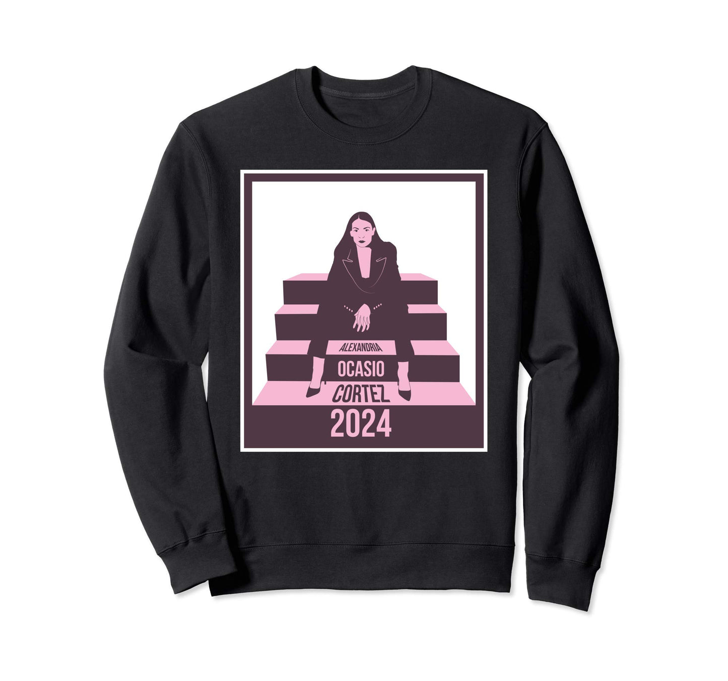 Aoc 2024 President Boho 80S Sweatshirt - Casual Everyday Wear Men Women - T-Shirt, Sweatshirt, Hoodie