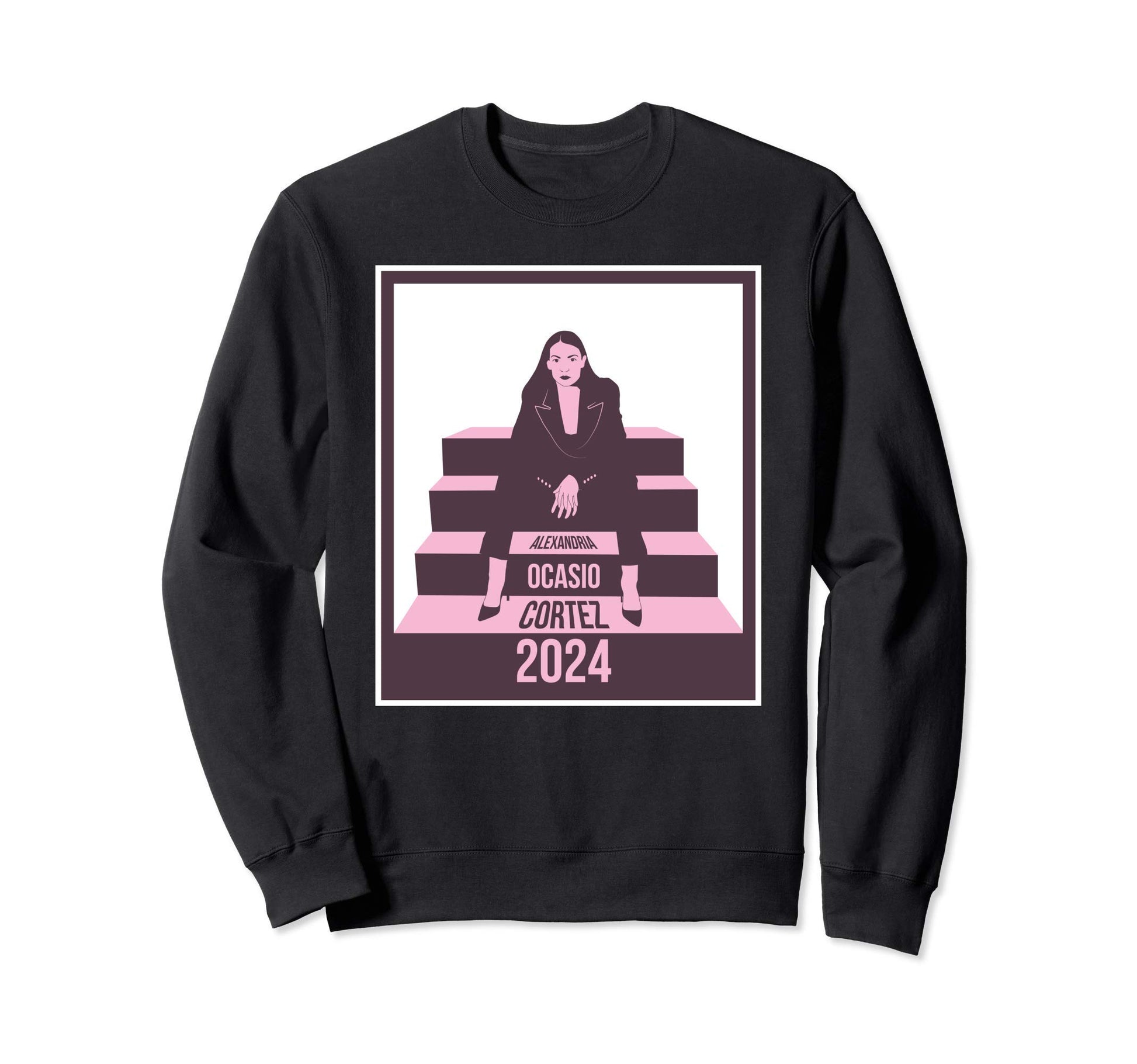 Aoc 2024 President Boho 80S Sweatshirt - Casual Everyday Wear Men Women - T-Shirt, Sweatshirt, Hoodie