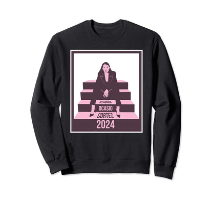 Aoc 2024 President Boho 80S Sweatshirt - Casual Everyday Wear Men Women - T-Shirt, Sweatshirt, Hoodie