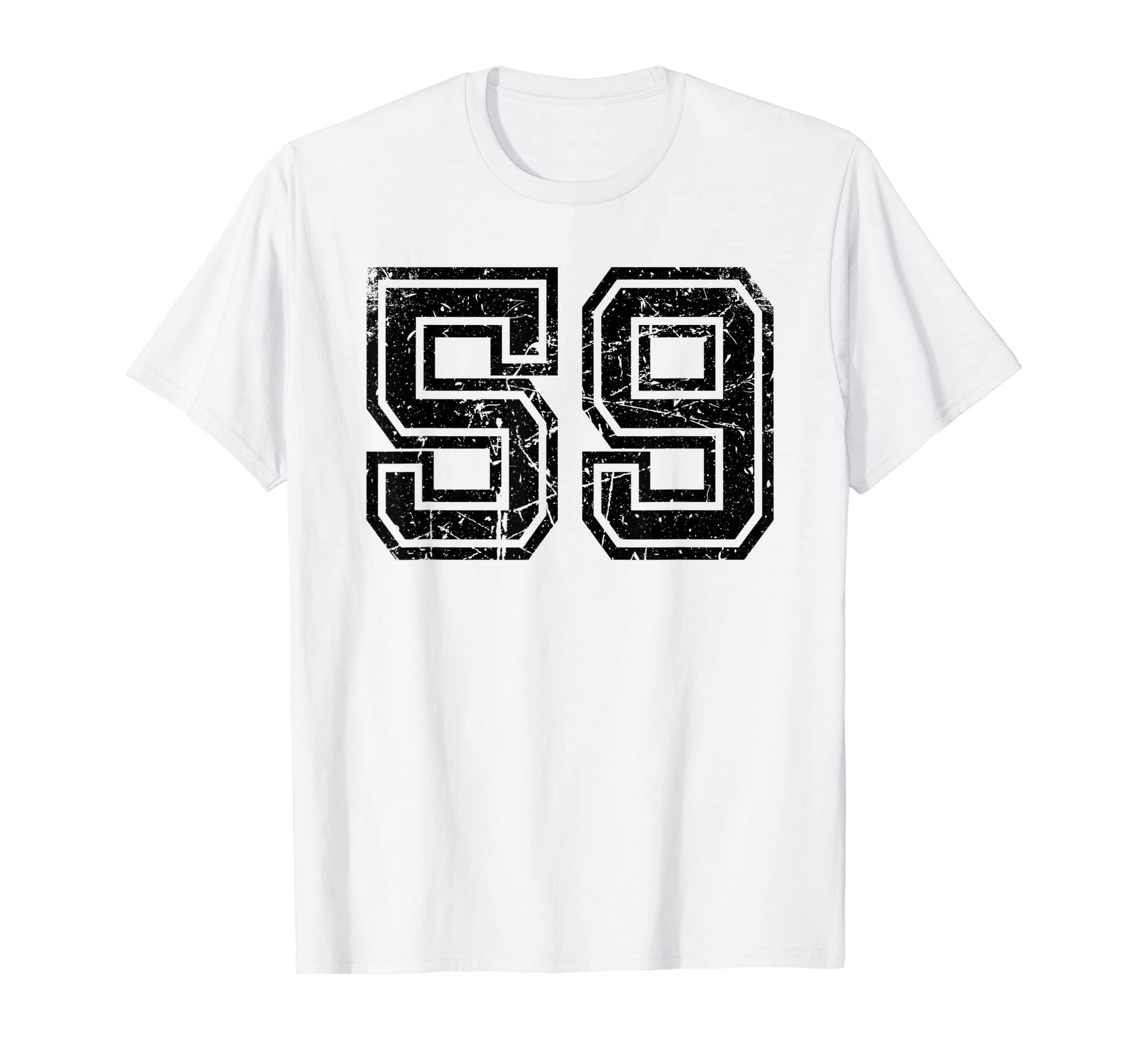Number 59 Sports Jersey Varsity T-Shirt - Minimalist Print for Adults - T-Shirt, Sweatshirt, Hoodie