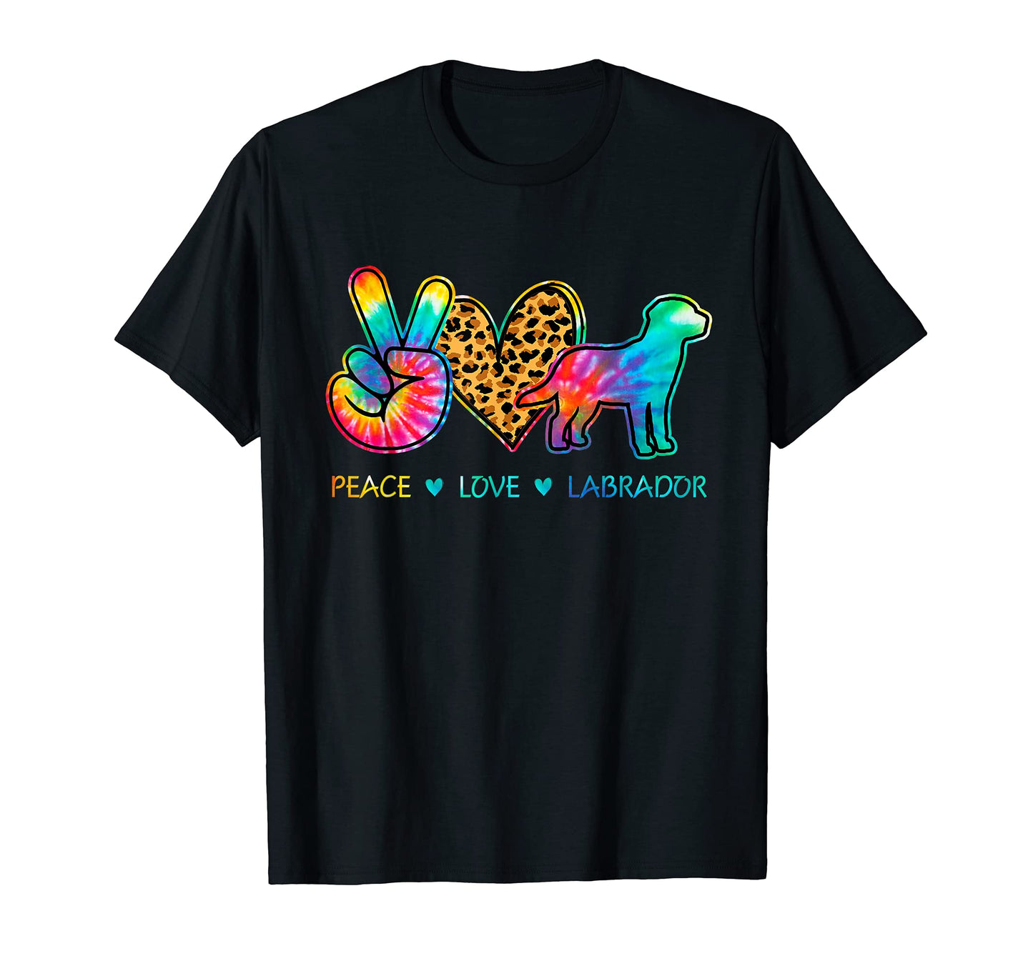 Peace Love Labrador Dog Tie Dye T-Shirt - Streetwear Style Unisex - T-Shirt, Sweatshirt, Hoodie