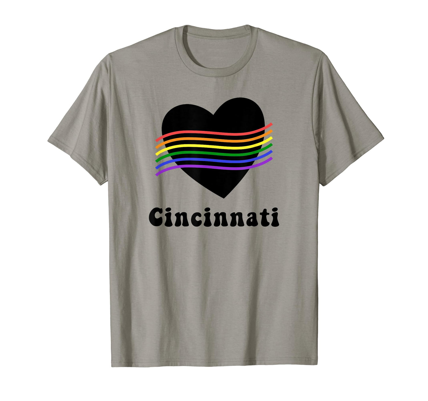 Cincinnati Lgbtq Lgbt Gay Pride Ohio T-Shirt - Trendy Graphic for Adults - T-Shirt, Sweatshirt, Hoodie