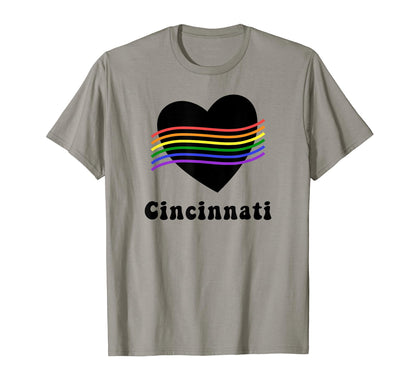 Cincinnati Lgbtq Lgbt Gay Pride Ohio T-Shirt - Trendy Graphic for Adults - T-Shirt, Sweatshirt, Hoodie