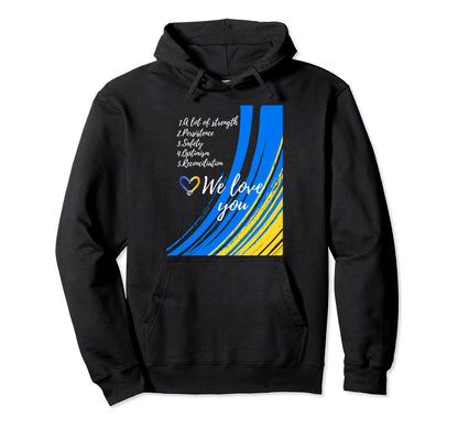 We Love Ukrain Peace Hoodie - Trendy Graphic Men Women - T-Shirt, Sweatshirt, Hoodie