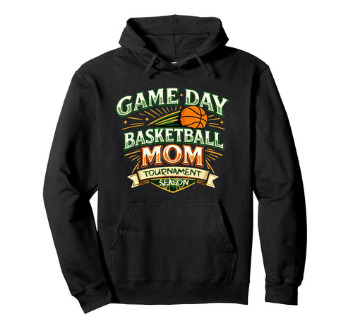 Game Day Basketball Mom Hoodie - Minimalist Print for Adults - T-Shirt, Sweatshirt, Hoodie
