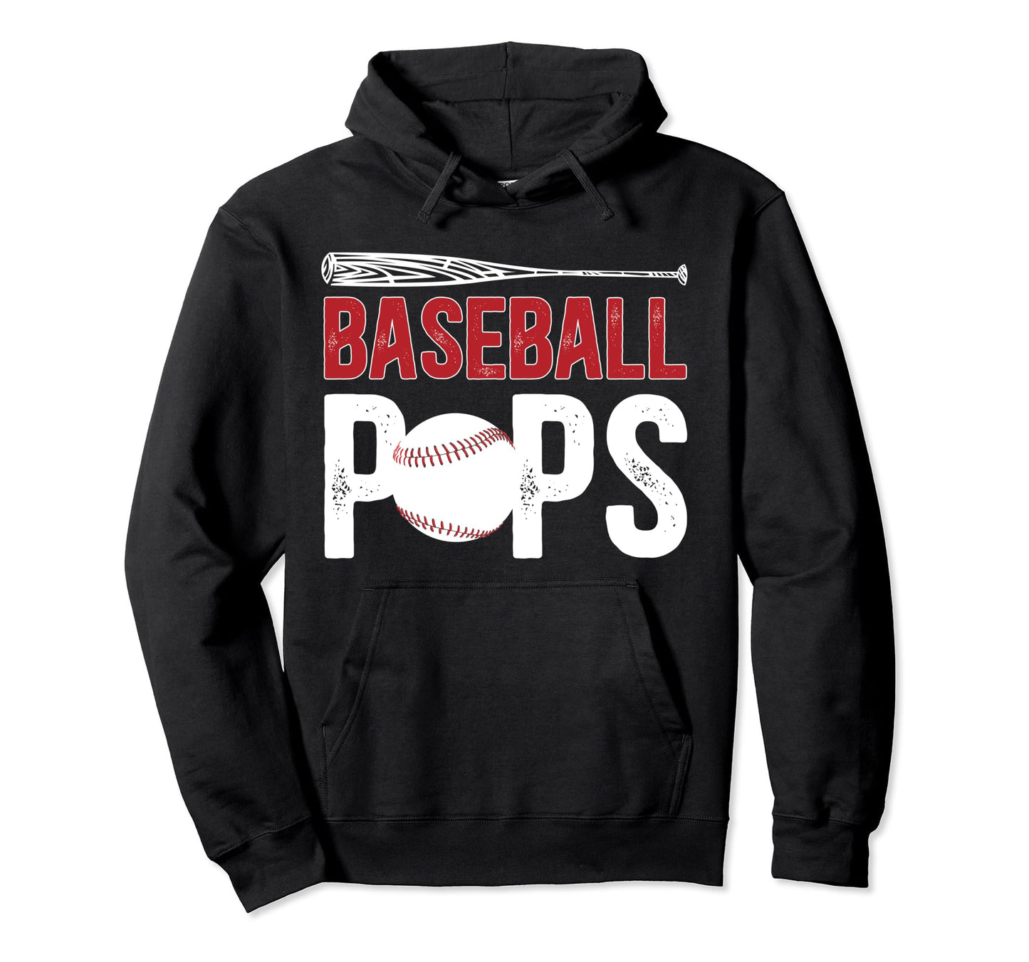 Baseball Pops Proud Grandpa Pops Hoodie - Novelty Apparel for Adults - T-Shirt, Sweatshirt, Hoodie
