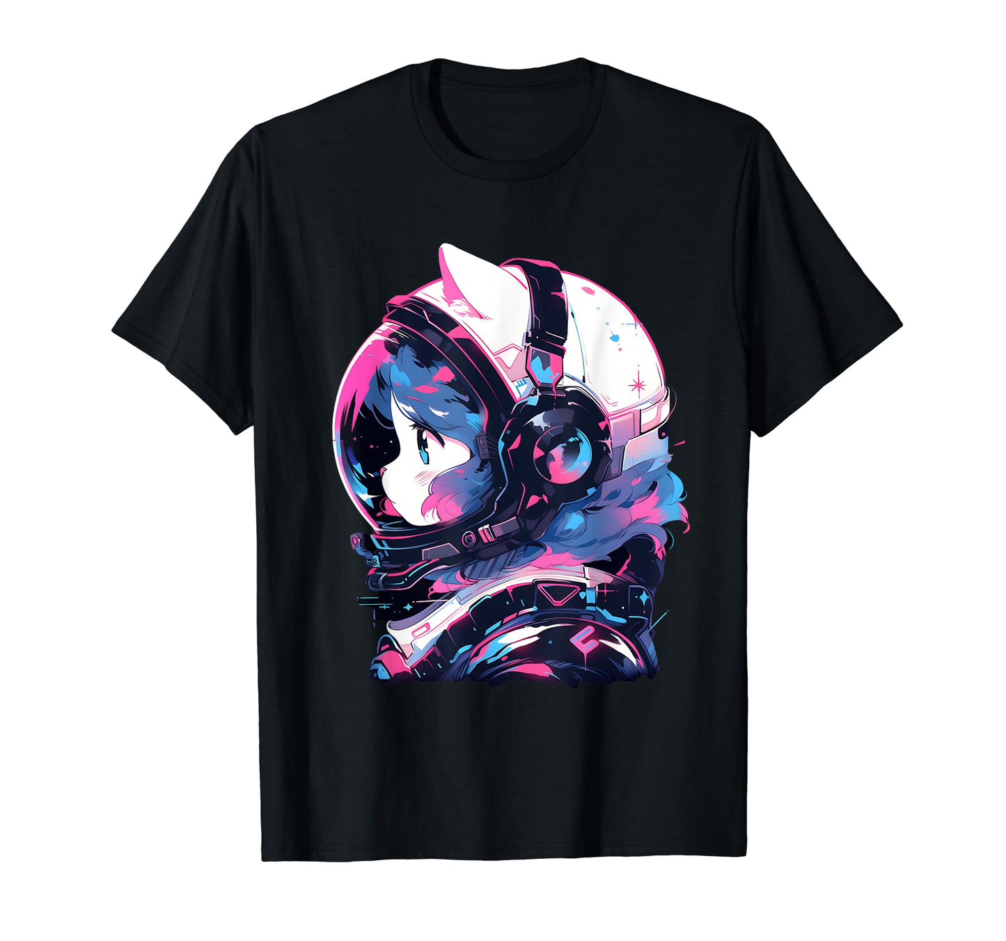 80S 90S Aesthetic Vaporwave Space Cat T-Shirt - Graphic Print for Adults - T-Shirt, Sweatshirt, Hoodie