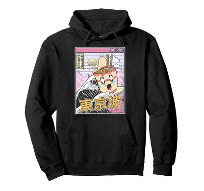Instant Ramen Noodles Surfing Japanese Hoodie - Novelty Apparel for Adults - T-Shirt, Sweatshirt, Hoodie