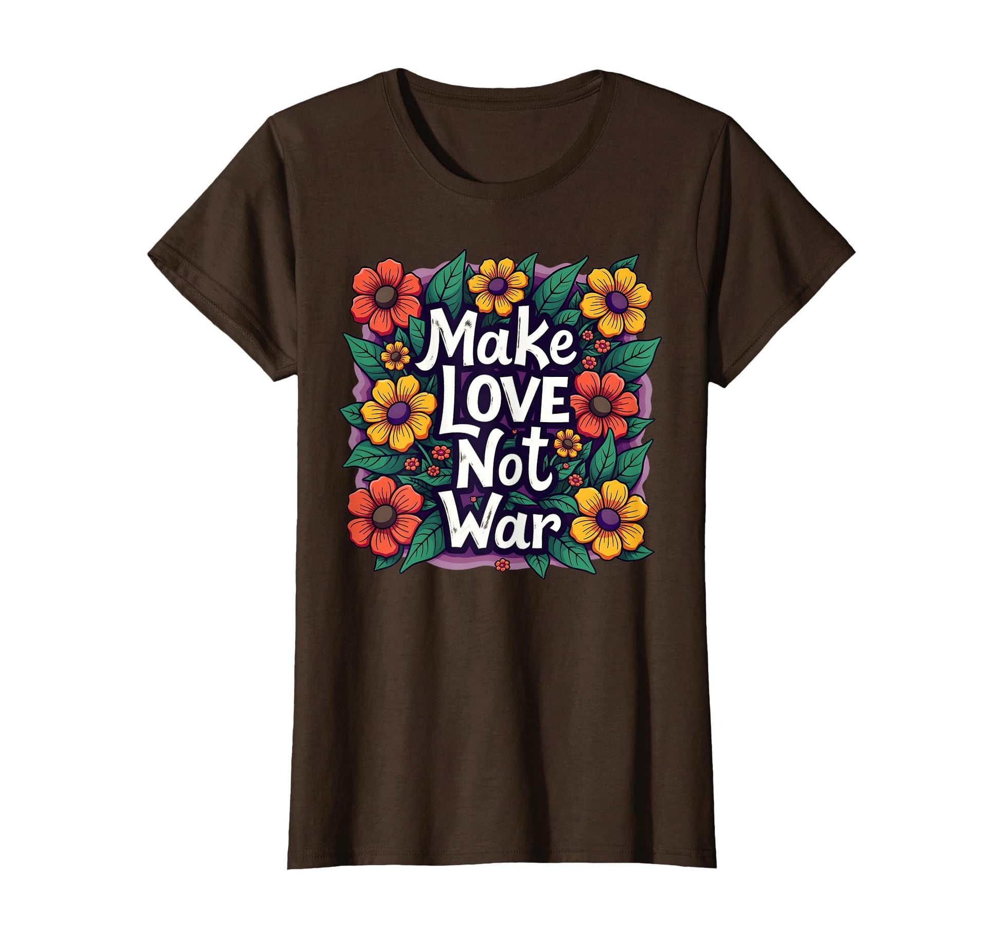 Make Love Not War Hippie Peace T-Shirt - Graphic Print for Adults - T-Shirt, Sweatshirt, Hoodie