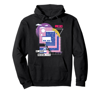Vaporwave Aesthetic Japanese Hoodie - Casual Everyday Wear Men Women - T-Shirt, Sweatshirt, Hoodie