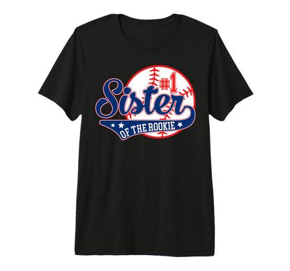 Sister Rookie 1St Birthday Baseball T-Shirt - Minimalist Print Men Women - T-Shirt, Sweatshirt, Hoodie