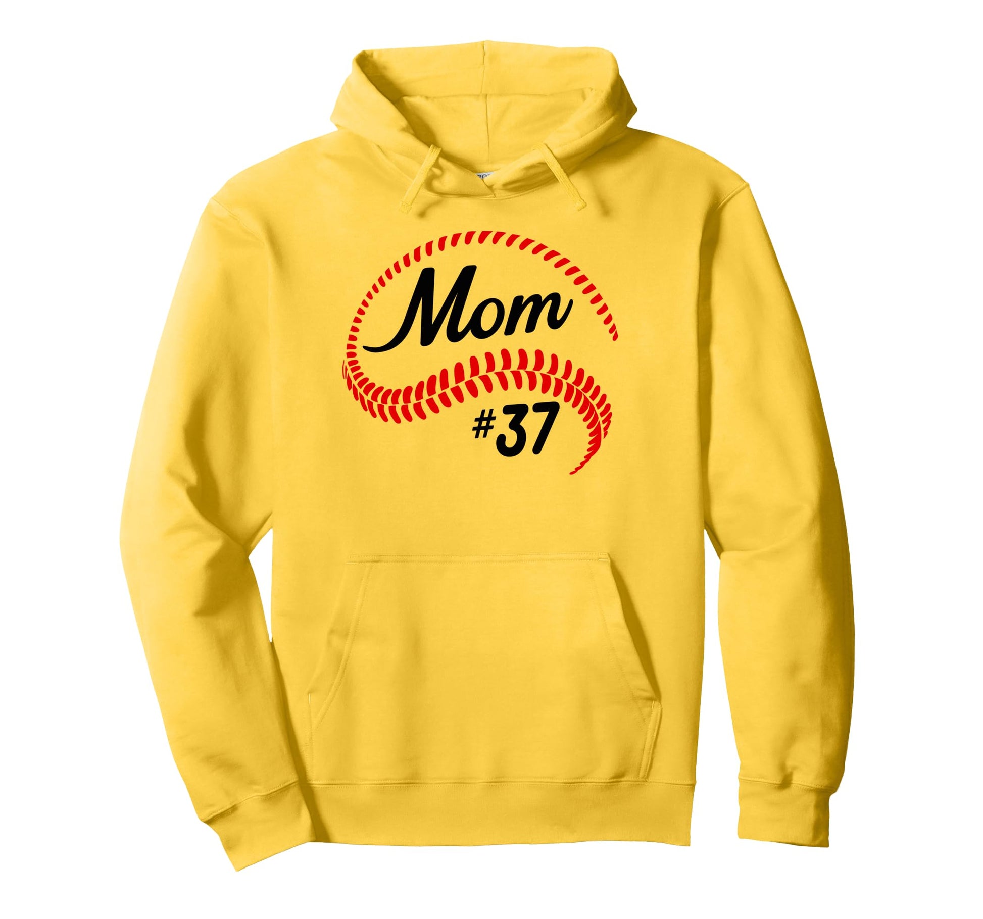 Baseball Softball 37 Baseball Mom Hoodie - Casual Everyday Wear Unisex - T-Shirt, Sweatshirt, Hoodie
