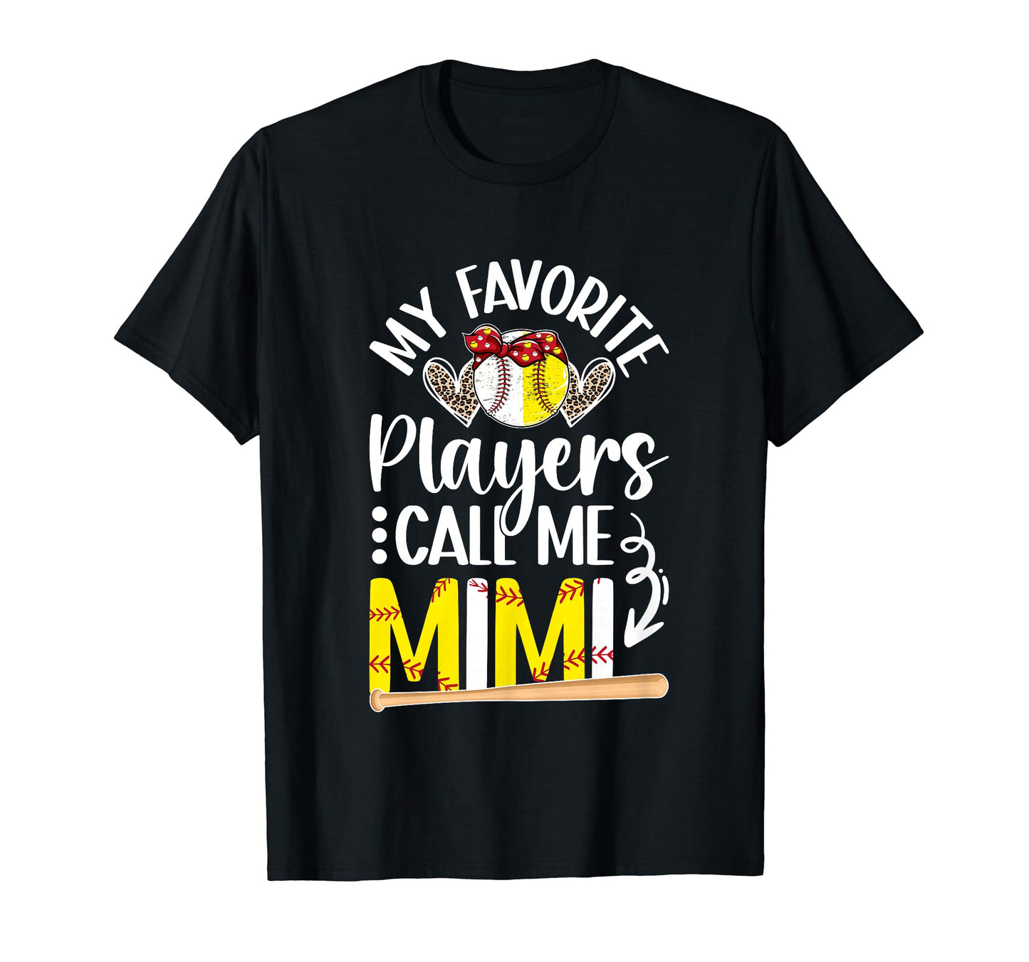 Favorite Players Call Me Mimi Baseball T-Shirt - Minimalist Print Unisex - T-Shirt, Sweatshirt, Hoodie
