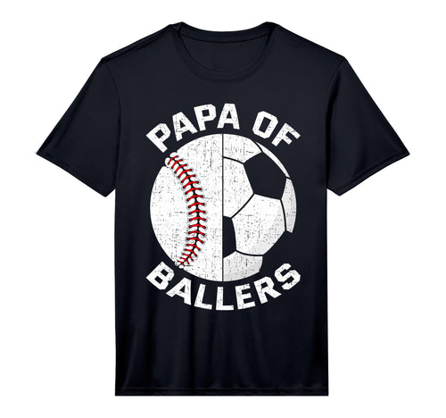 Funny Papa Son Daughter Ballers Baseball T-Shirt - Trendy Graphic Unisex - T-Shirt, Sweatshirt, Hoodie