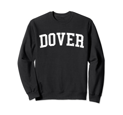 Dover Nj Distressed White Varsity Sweatshirt - Streetwear Style Men Women - T-Shirt, Sweatshirt, Hoodie