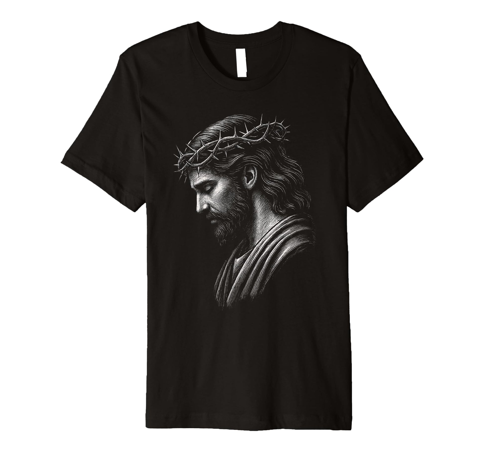 Jesus Face 90S Grunge Jesus Christ T-Shirt - Custom Art Print Unisex - T-Shirt, Sweatshirt, Hoodie