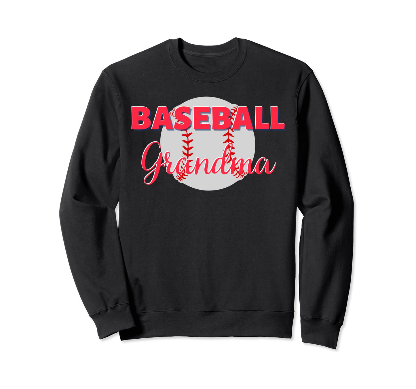 Baseball Grandma Family Matching Sweatshirt - Aesthetic Graphic for Adults - T-Shirt, Sweatshirt, Hoodie
