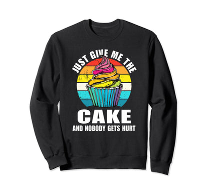 Funny Cupcake Rainbow Cupcake Sweatshirt - Unique Graphic Unisex - T-Shirt, Sweatshirt, Hoodie
