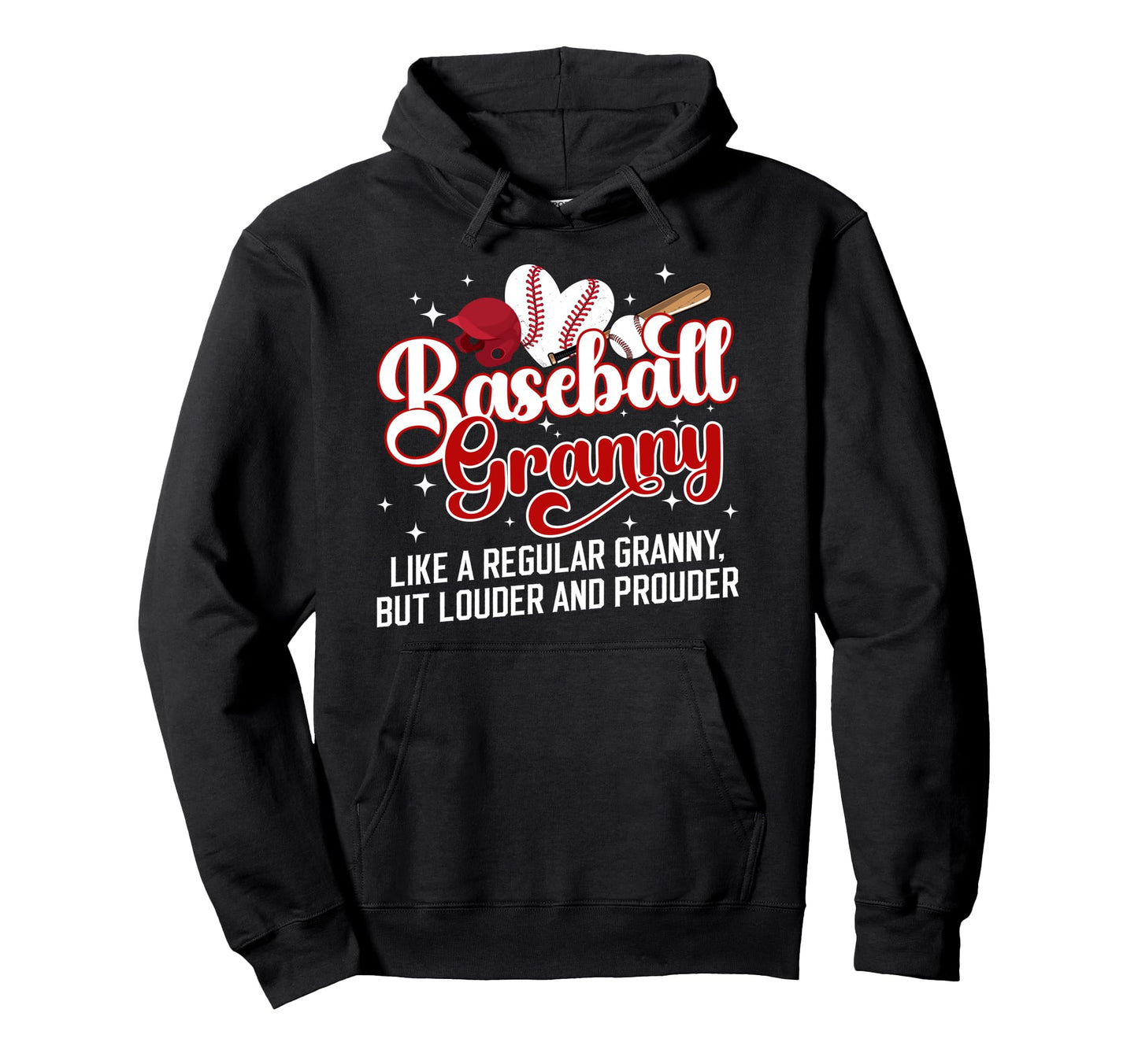 Baseball Granny Baseball Player Granny Hoodie - Fun Novelty Design Unisex - T-Shirt, Sweatshirt, Hoodie
