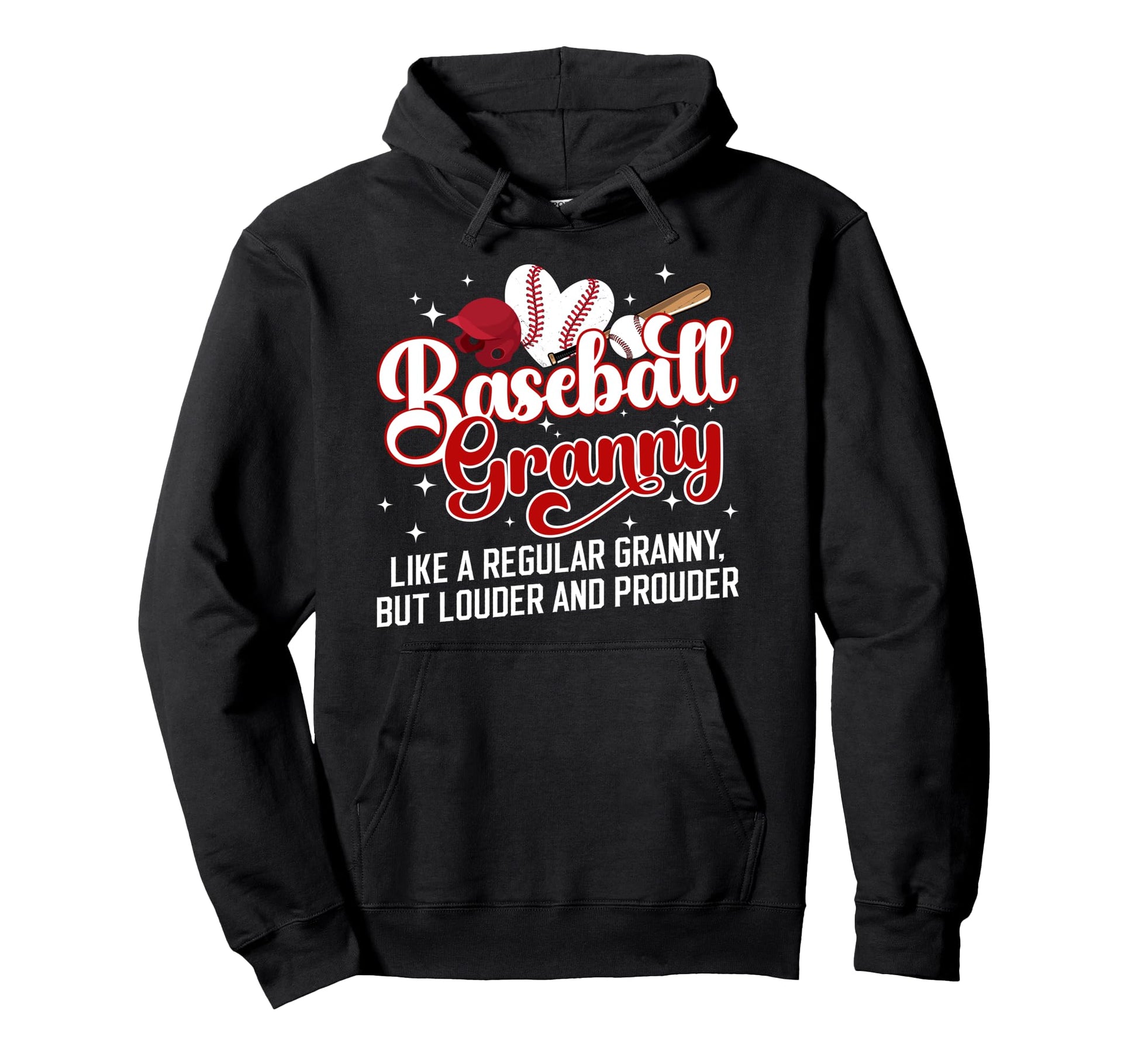Baseball Granny Baseball Player Granny Hoodie - Fun Novelty Design Unisex - T-Shirt, Sweatshirt, Hoodie