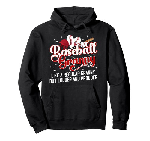 Baseball Granny Baseball Player Granny Hoodie - Fun Novelty Design Unisex - T-Shirt, Sweatshirt, Hoodie