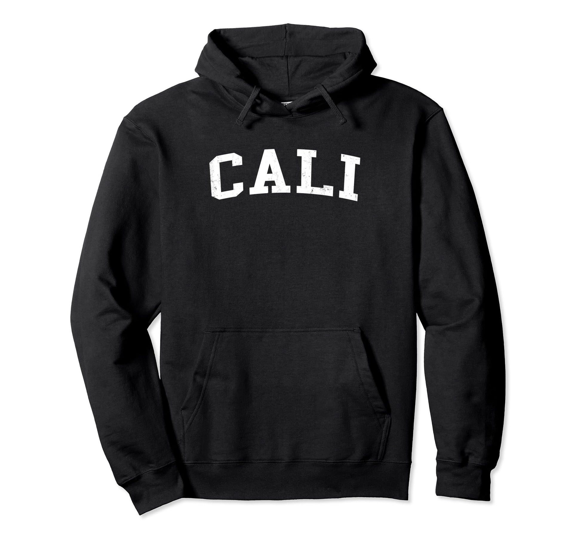 Cali Colombia Distressed White Varsity Hoodie - Casual Everyday Wear Unisex - T-Shirt, Sweatshirt, Hoodie