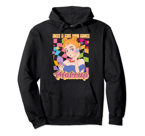 Anime Who Loves Makeup Rainbow Japan Hoodie - Unique Graphic for Adults - T-Shirt, Sweatshirt, Hoodie