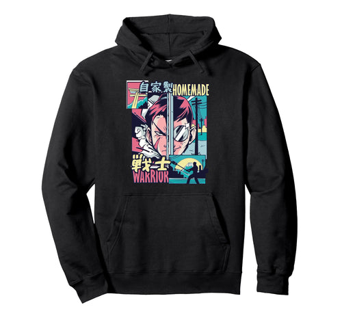 Homemade Warrior Manga Samurai Aesthetic Hoodie - Trendy Graphic Unisex - T-Shirt, Sweatshirt, Hoodie
