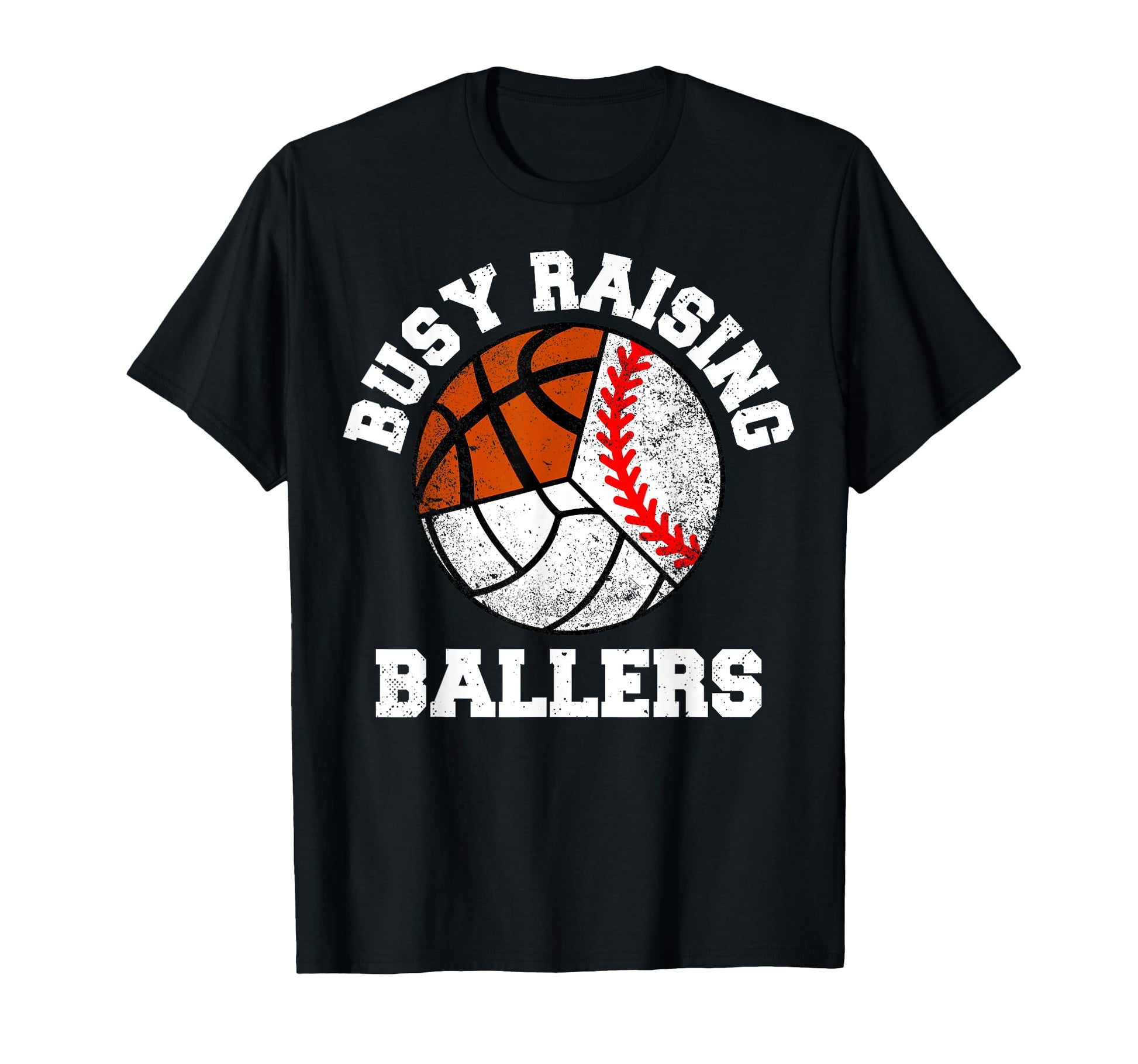 Busy Raising Ballers Baseball T-Shirt - Unique Graphic for Adults - T-Shirt, Sweatshirt, Hoodie