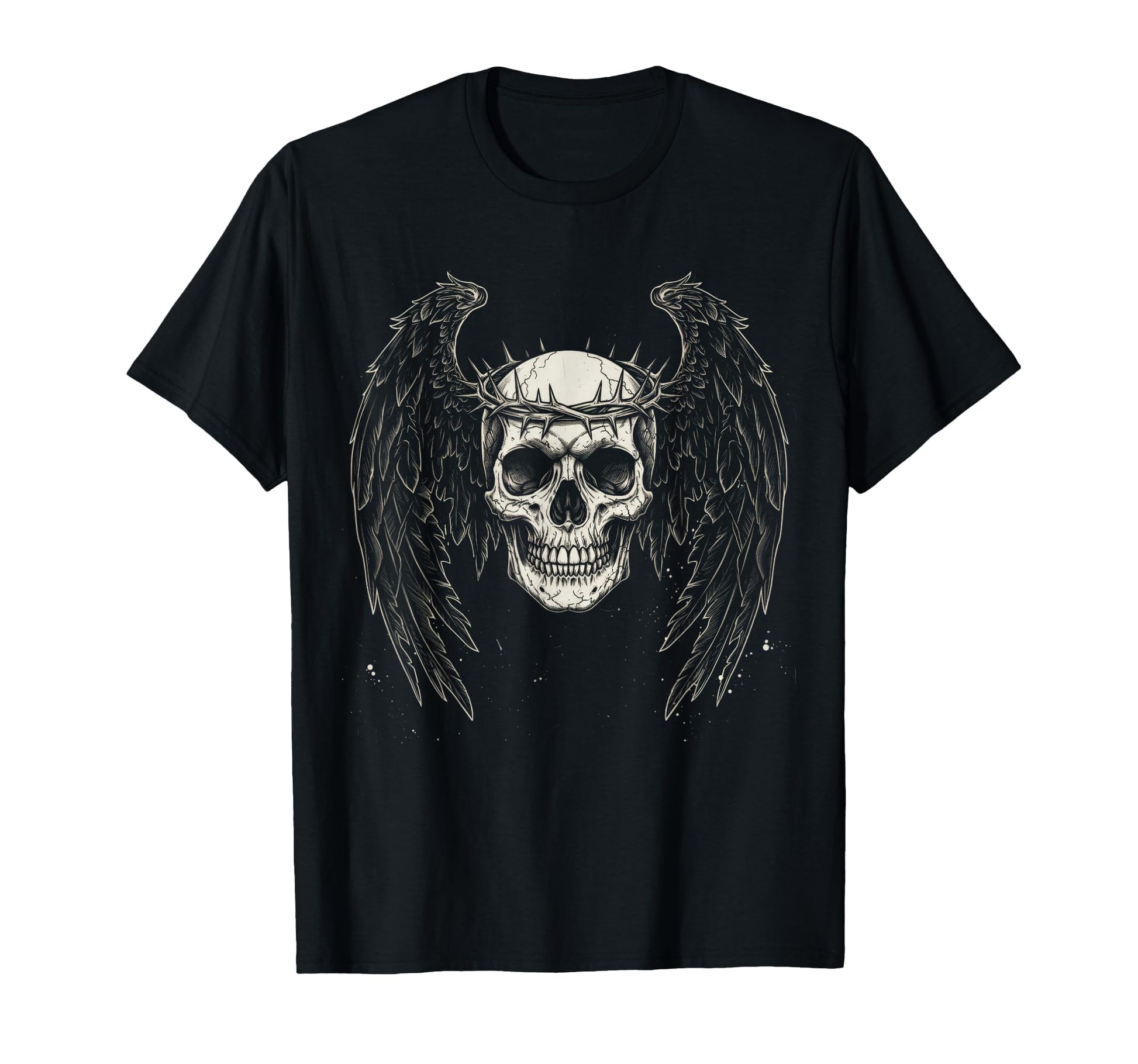 Y2K Grunge Gothic Emo Skull Wings T-Shirt - Streetwear Style Unisex - T-Shirt, Sweatshirt, Hoodie