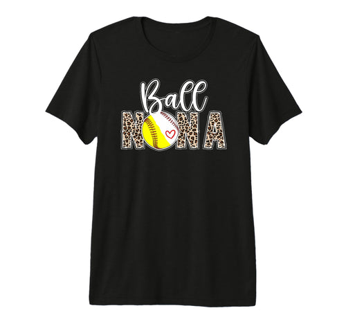 Ball Nana Leopard Softball Baseball T-Shirt - Streetwear Style Men Women - T-Shirt, Sweatshirt, Hoodie