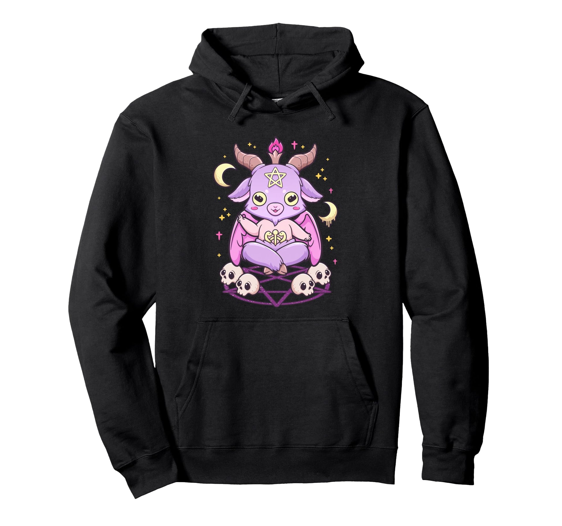 Kawaii Pastel Goth Creepy Krampus Hoodie - Custom Art Print Unisex - T-Shirt, Sweatshirt, Hoodie