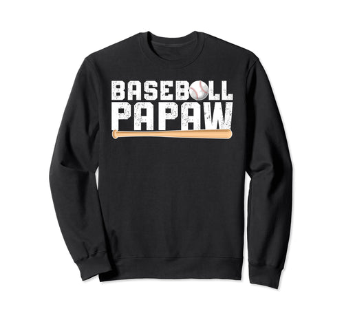 Baseball Papaw Proud Grandpa Sweatshirt - Minimalist Print for Adults - T-Shirt, Sweatshirt, Hoodie