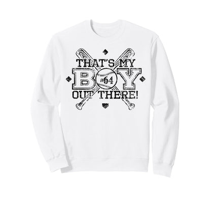 Baseball Mom Dad Thats My Proud Sweatshirt - Graphic Print Men Women - T-Shirt, Sweatshirt, Hoodie