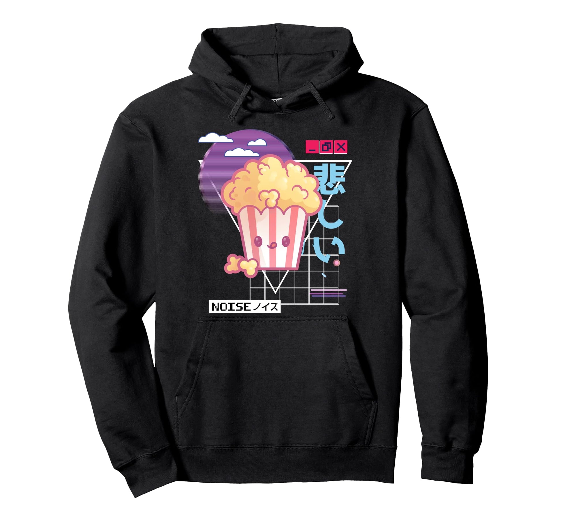 Vaporwave Kawaii Aesthetic Japanese Hoodie - Minimalist Print for Adults - T-Shirt, Sweatshirt, Hoodie