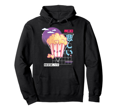 Vaporwave Kawaii Aesthetic Japanese Hoodie - Minimalist Print for Adults - T-Shirt, Sweatshirt, Hoodie
