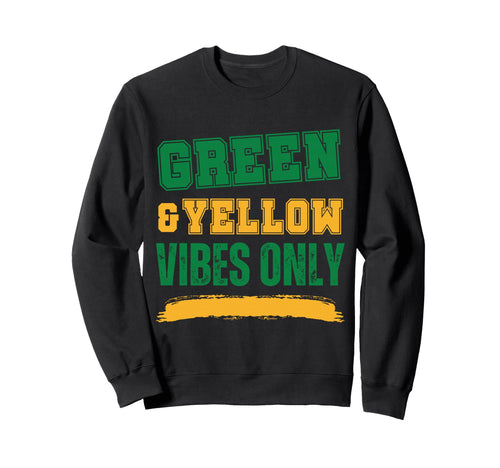 Green And Yellow Game Day Sweatshirt - Novelty Apparel Unisex - T-Shirt, Sweatshirt, Hoodie