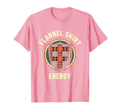 Flannel Energy 90S T-Shirt - Unique Graphic Men Women - T-Shirt, Sweatshirt, Hoodie