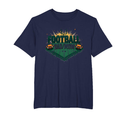 Football Dad Mom Proud Parent Game Day T-Shirt - Trendy Graphic for Adults - T-Shirt, Sweatshirt, Hoodie