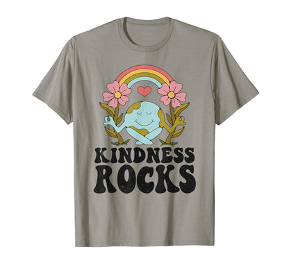 Earth Day Hippie Teacher Rainbow T-Shirt - Fun Novelty Design Unisex - T-Shirt, Sweatshirt, Hoodie