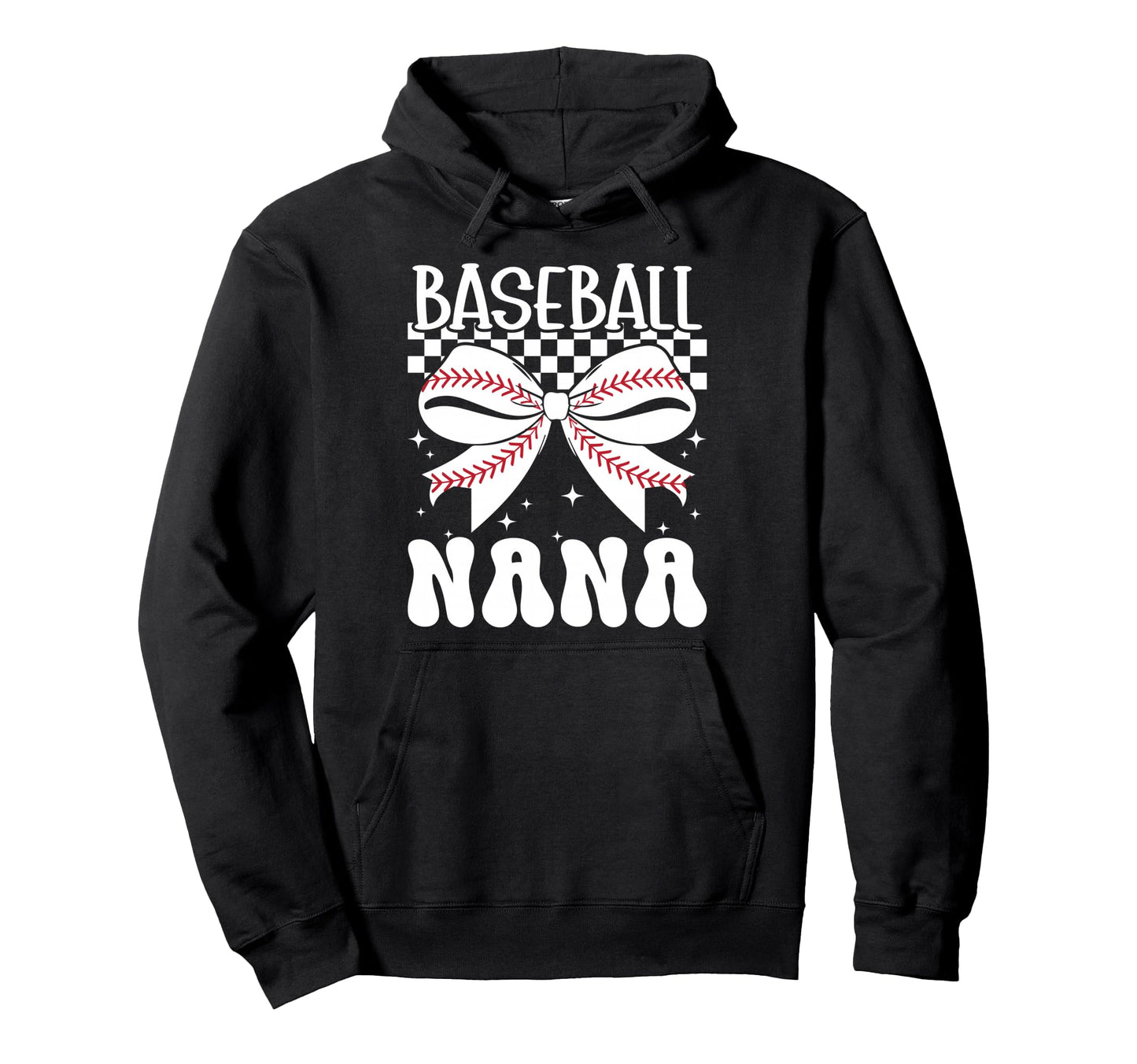 Baseball Nana Coquette Nana Baseball Hoodie - Novelty Apparel Unisex - T-Shirt, Sweatshirt, Hoodie