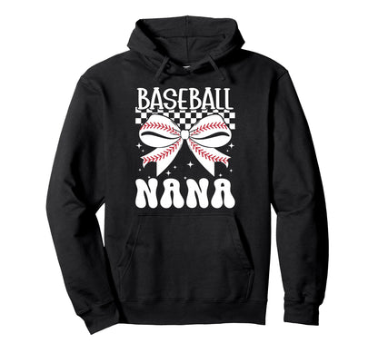 Baseball Nana Coquette Nana Baseball Hoodie - Novelty Apparel Unisex - T-Shirt, Sweatshirt, Hoodie
