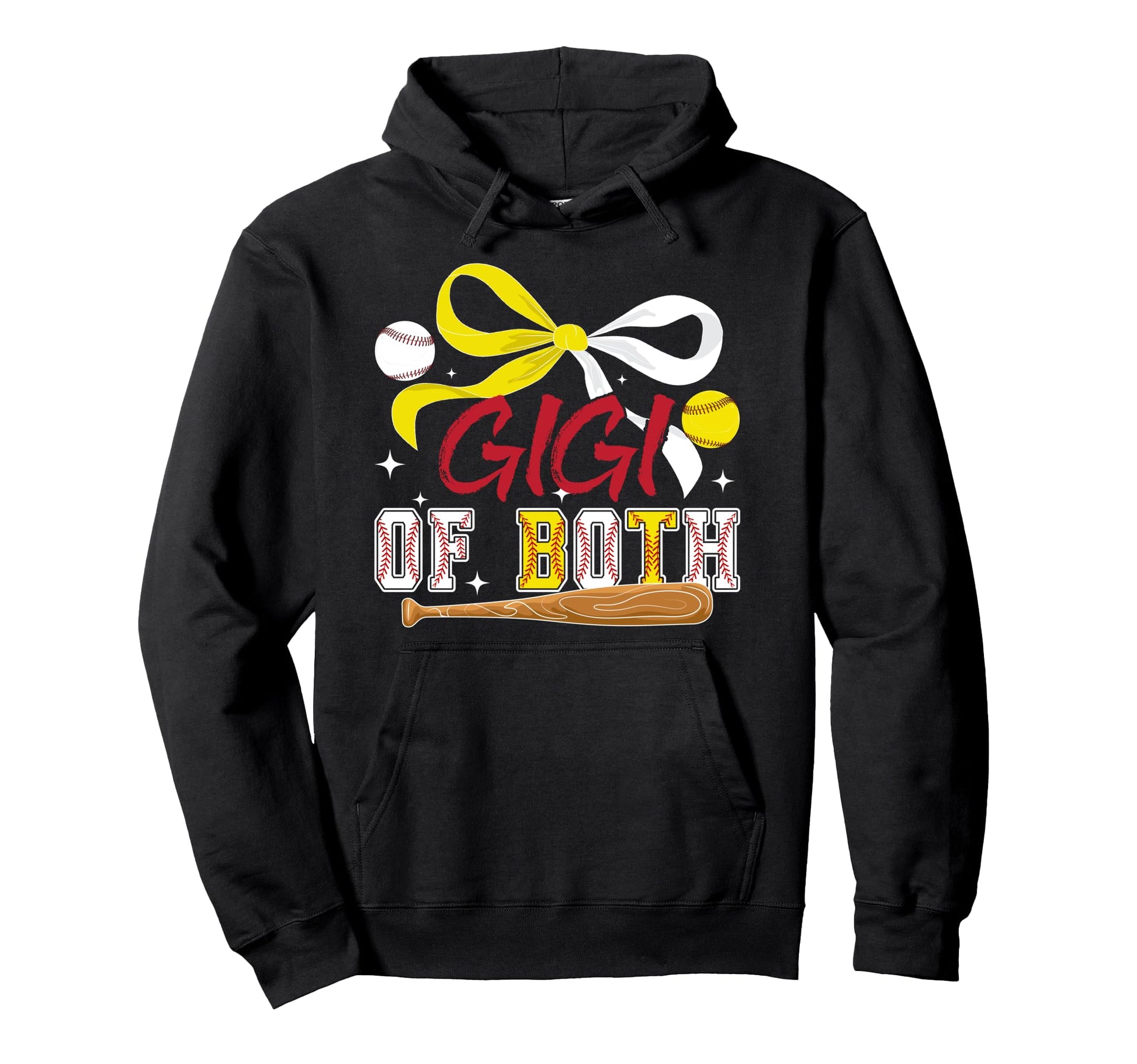 Gigi Both Coquette Baseball Hoodie - Fun Novelty Design for Adults - T-Shirt, Sweatshirt, Hoodie
