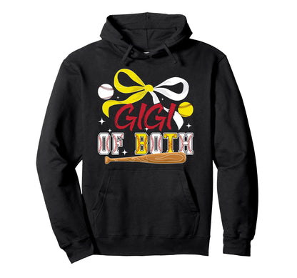 Gigi Both Coquette Baseball Hoodie - Fun Novelty Design for Adults - T-Shirt, Sweatshirt, Hoodie