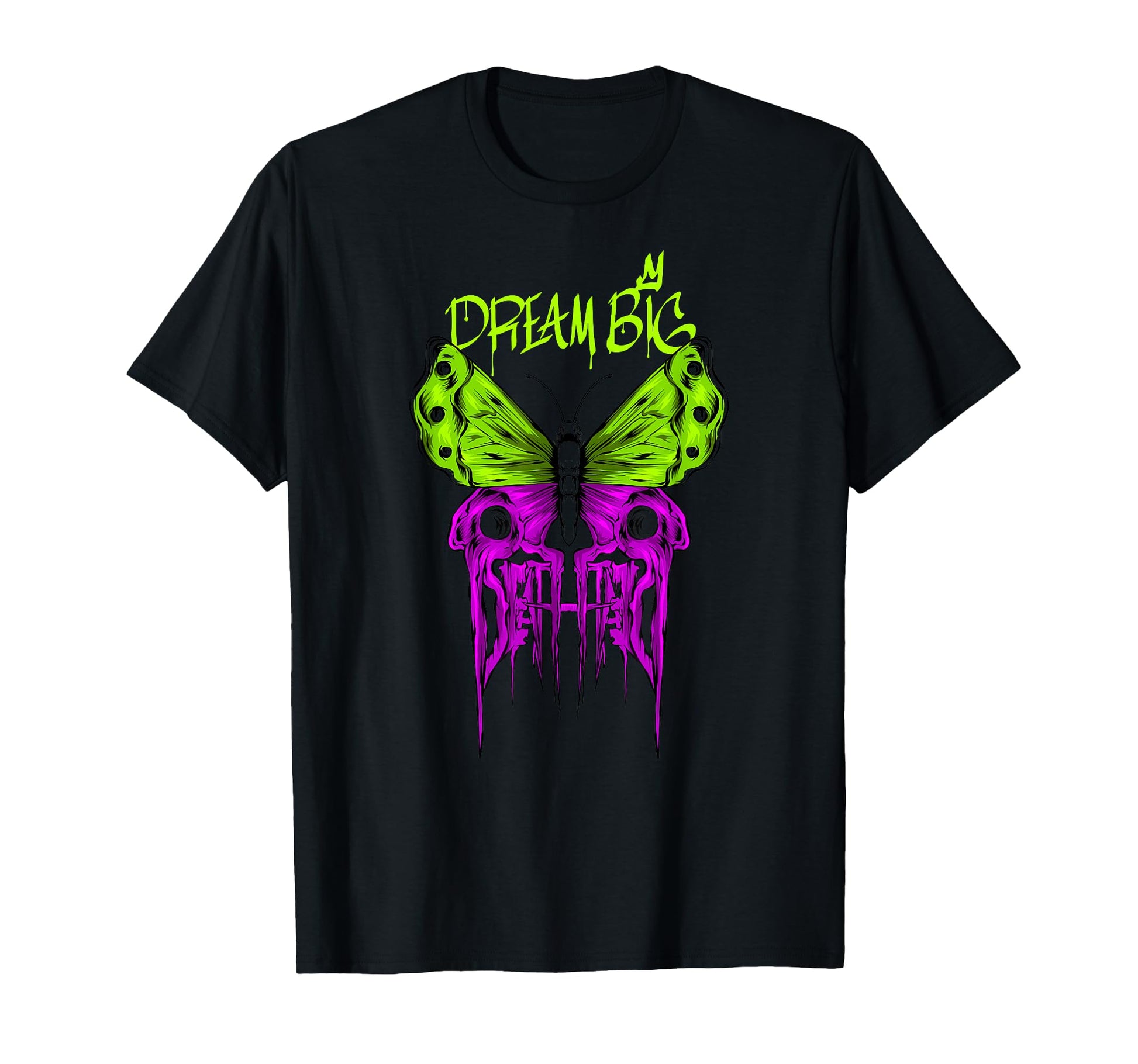 Butterfly Dream Big Y2K Grunge Aesthetic T-Shirt - Minimalist Print Unisex - T-Shirt, Sweatshirt, Hoodie