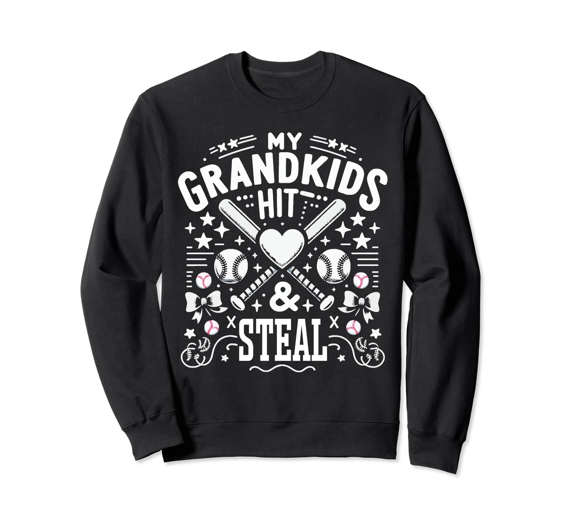 Baseball Grandma Grandmother Granny Sweatshirt - Unique Graphic Unisex - T-Shirt, Sweatshirt, Hoodie